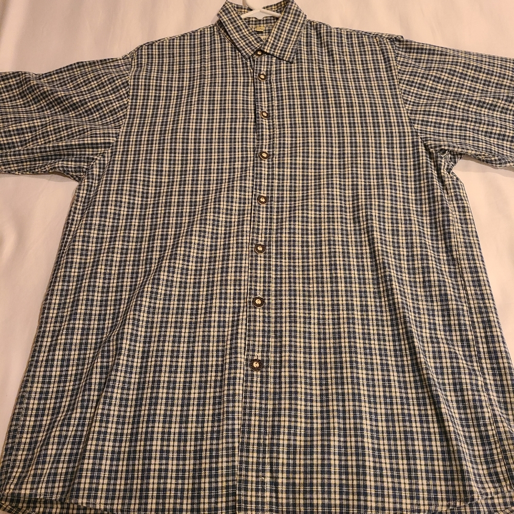 Distler Men's Bavarian Short Sleeve Button Up Traditional Shirt